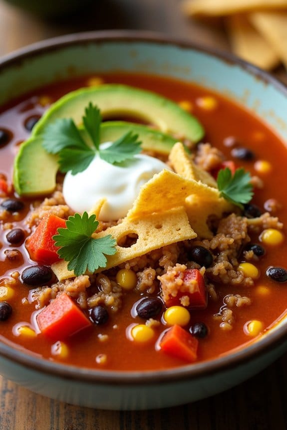 spicy hearty turkey soup