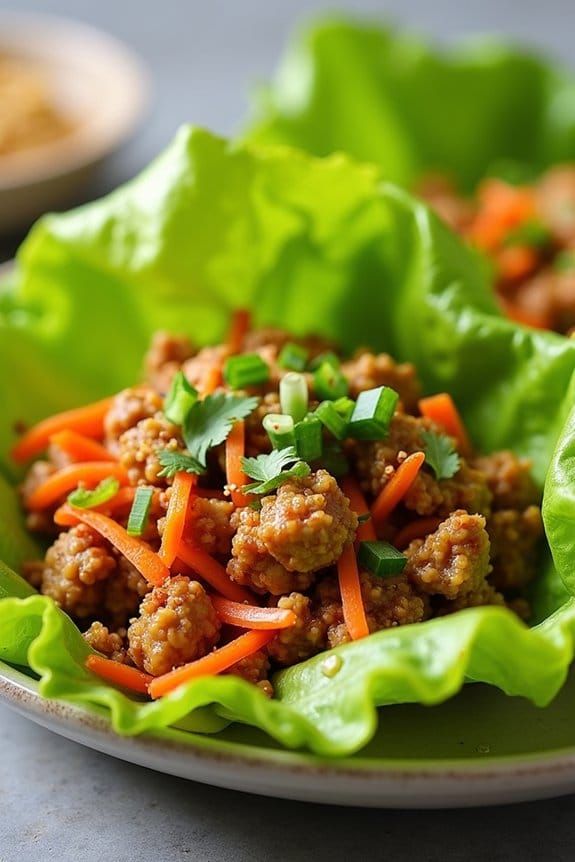 spicy turkey lettuce wraps