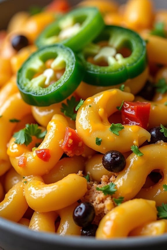 spicy turkey mac and cheese