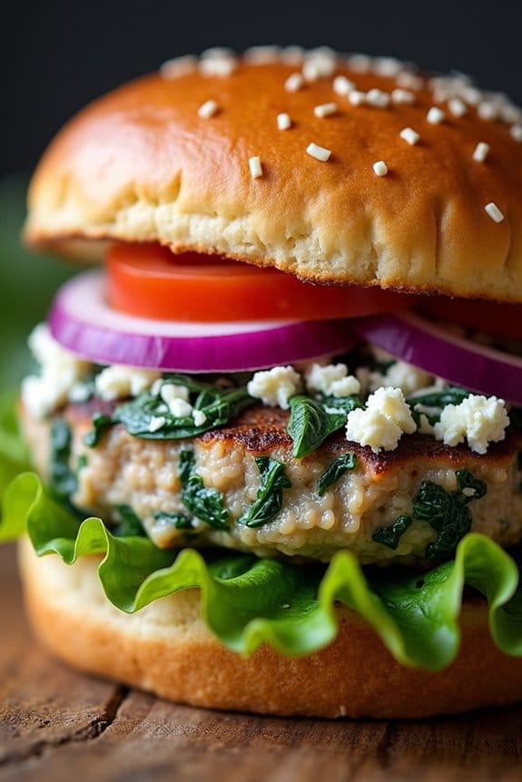 stuffed turkey burger recipe