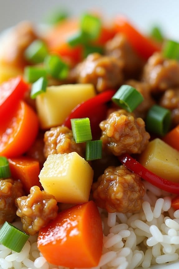 sweet and sour turkey dish