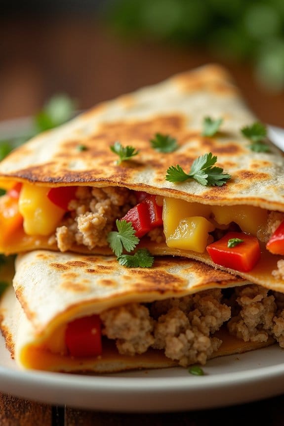sweet and spicy quesadilla