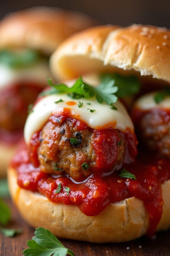 tangy turkey meatball subs