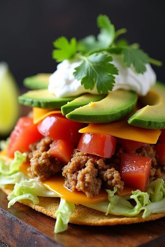 tex mex turkey tostada delight