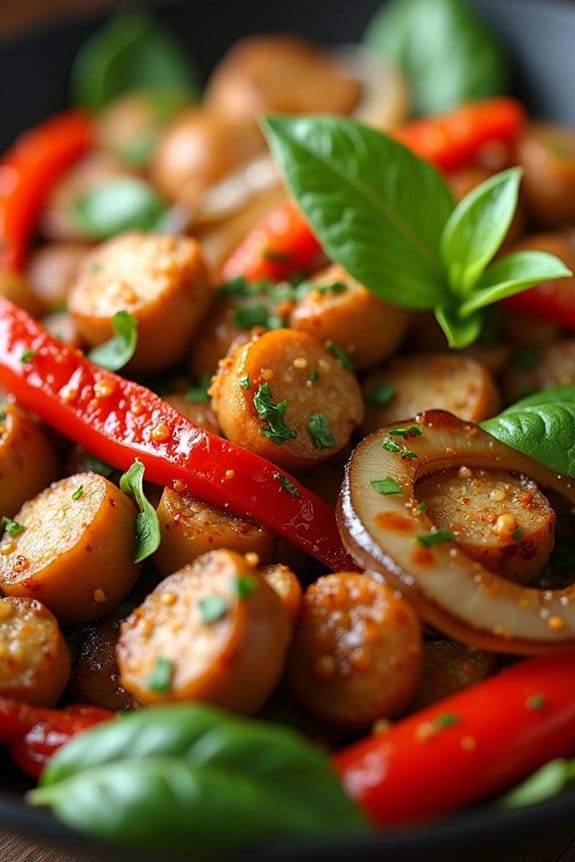 thai basil turkey stir fry