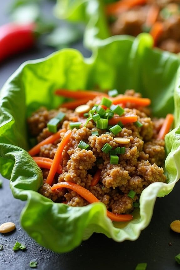 thai basil turkey wraps