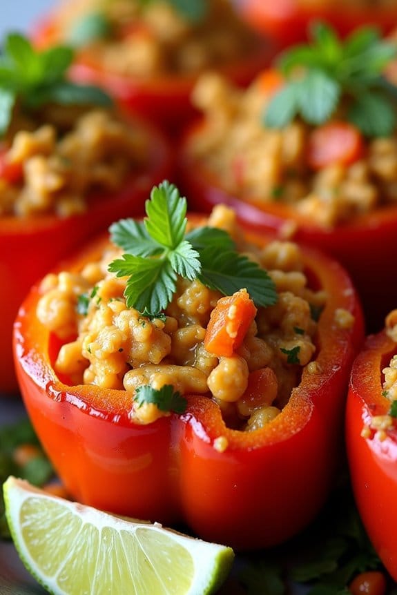 thai curry stuffed peppers
