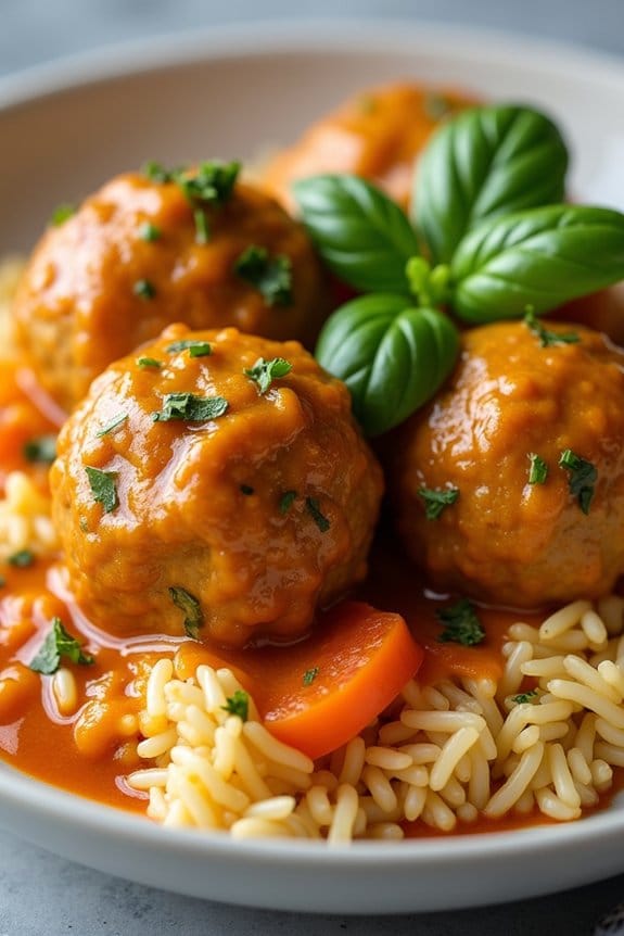 thai curry turkey meatballs