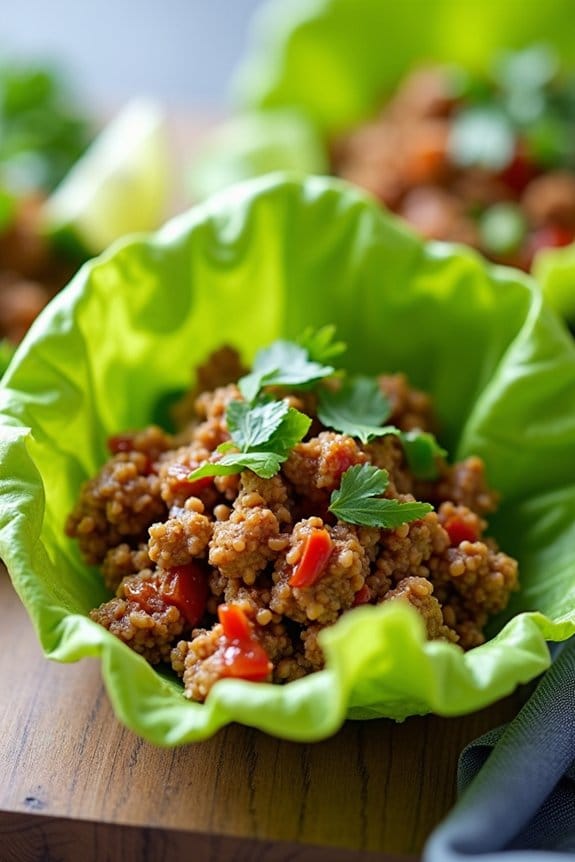 thai turkey lettuce wraps