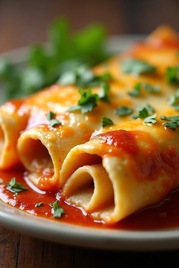 turkey and potato enchiladas