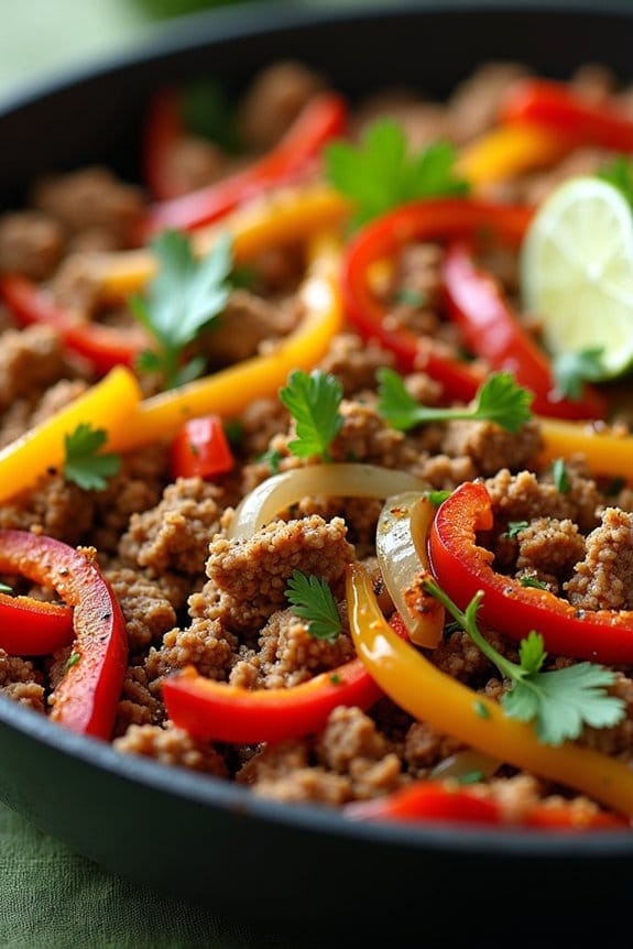 turkey bell pepper fajitas