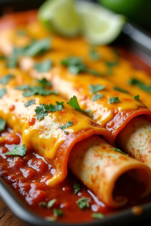 turkey black bean enchiladas