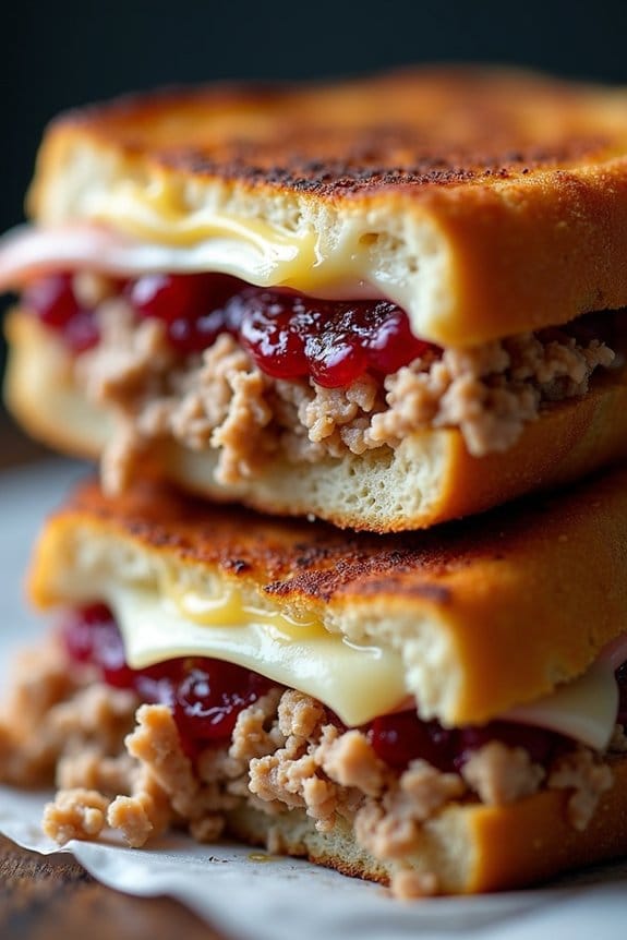 turkey cranberry sandwich delight