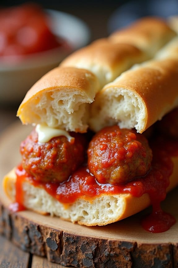 turkey meatball sub sandwiches
