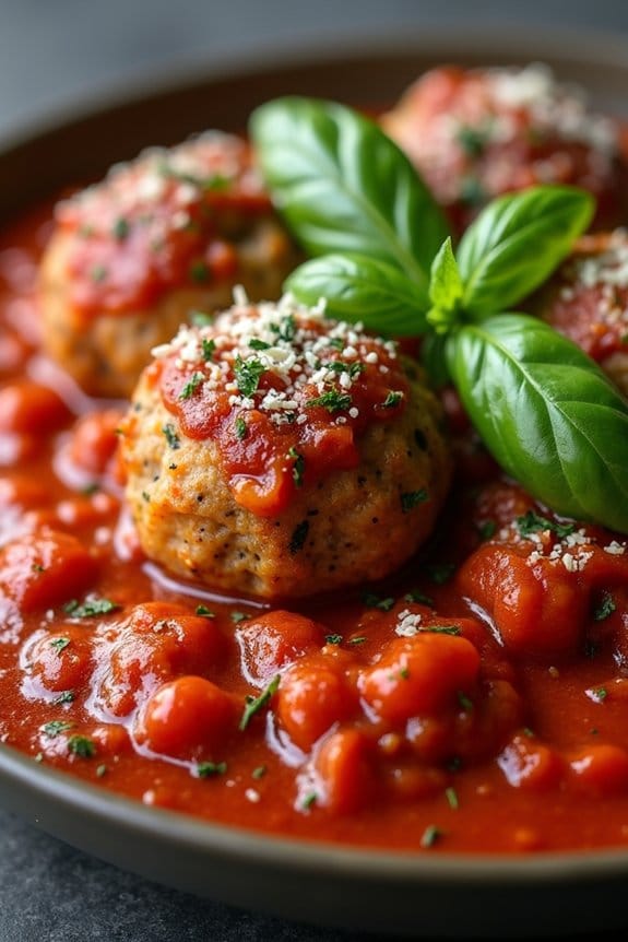 turkey meatballs with tomato sauce