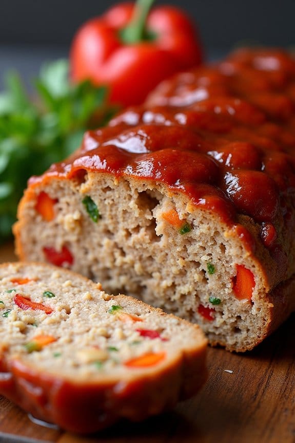 turkey meatloaf with peppers