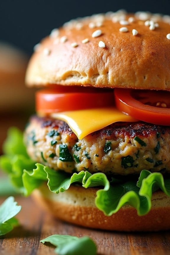 turkey spinach burger recipe