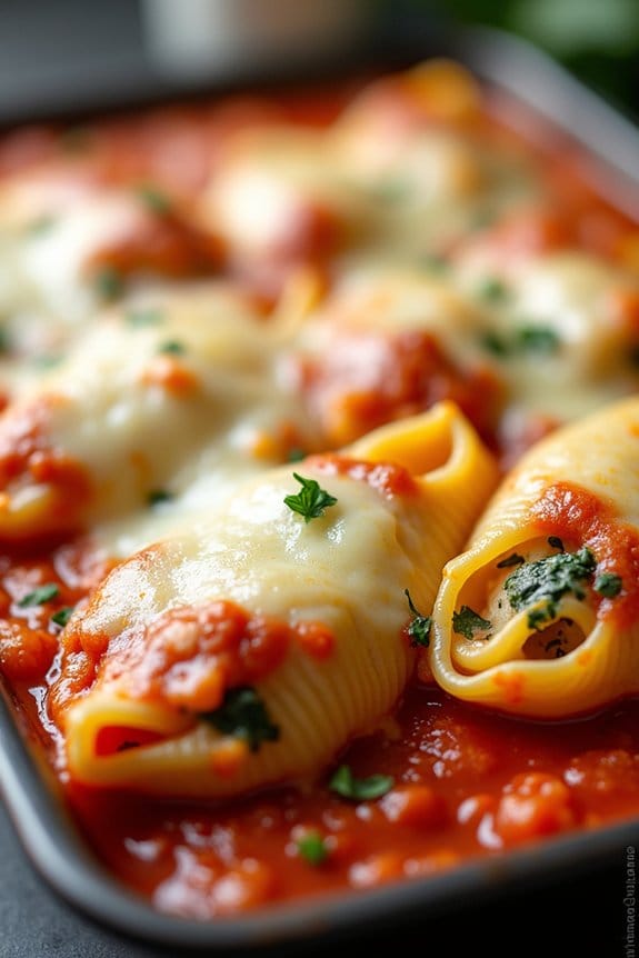 turkey spinach stuffed shells