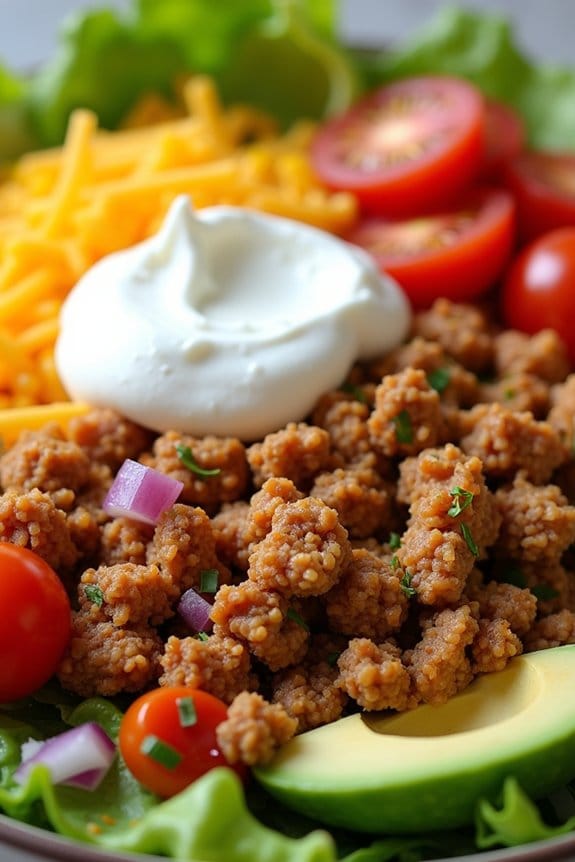 turkey taco salad bowl