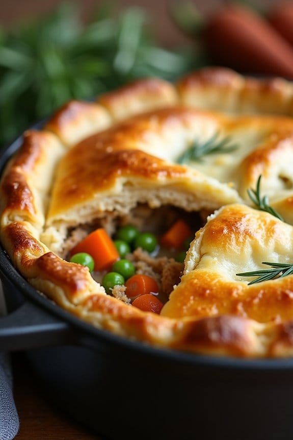 turkey vegetable comfort pot pie