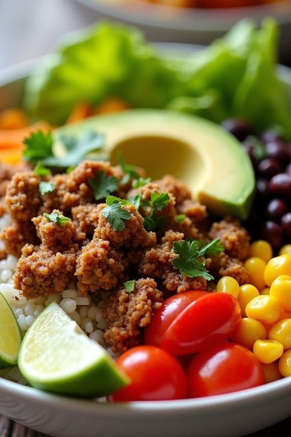 wholesome customizable taco bowl