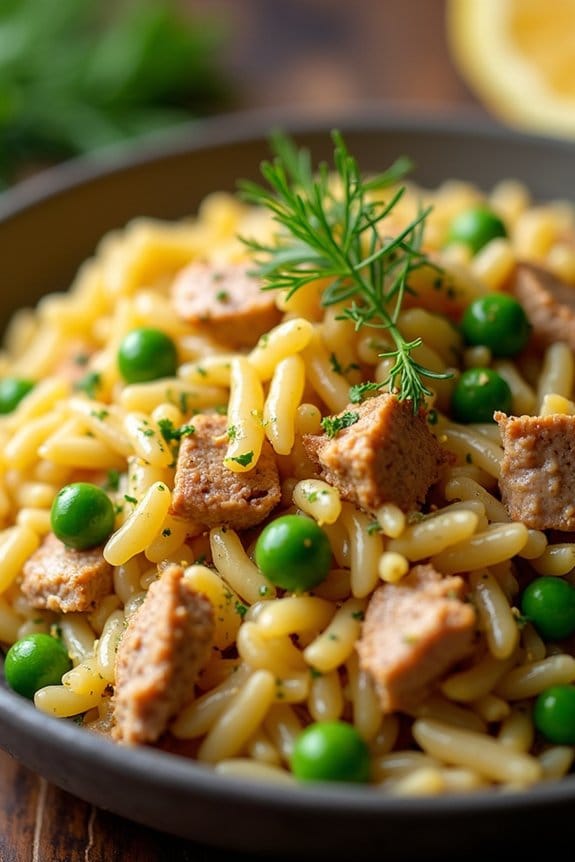 zesty turkey orzo delight