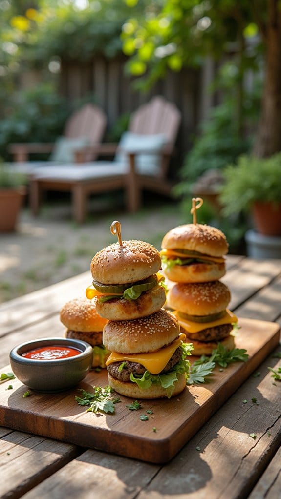 air fryer cheeseburger sliders