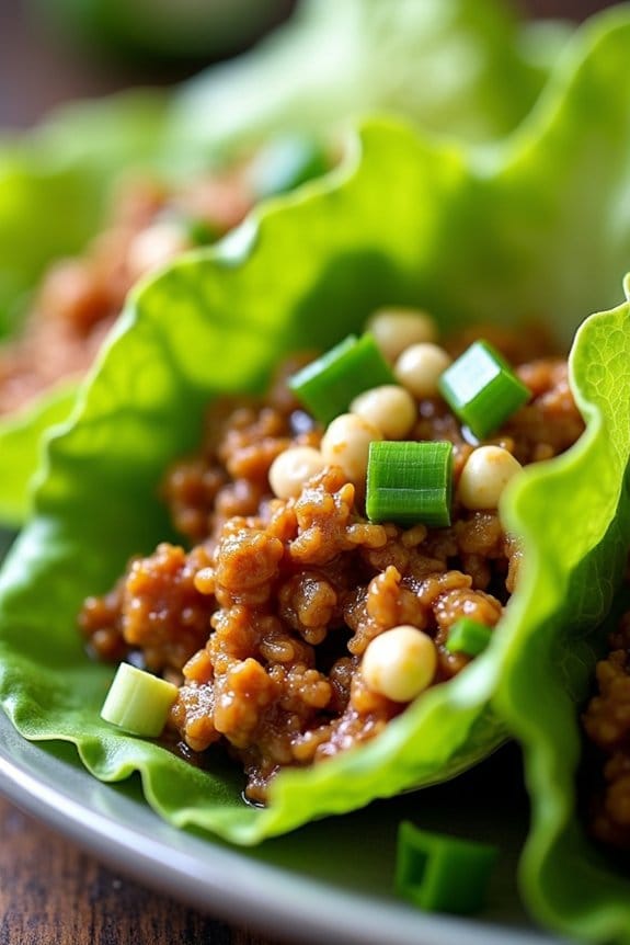 asian chicken lettuce wraps