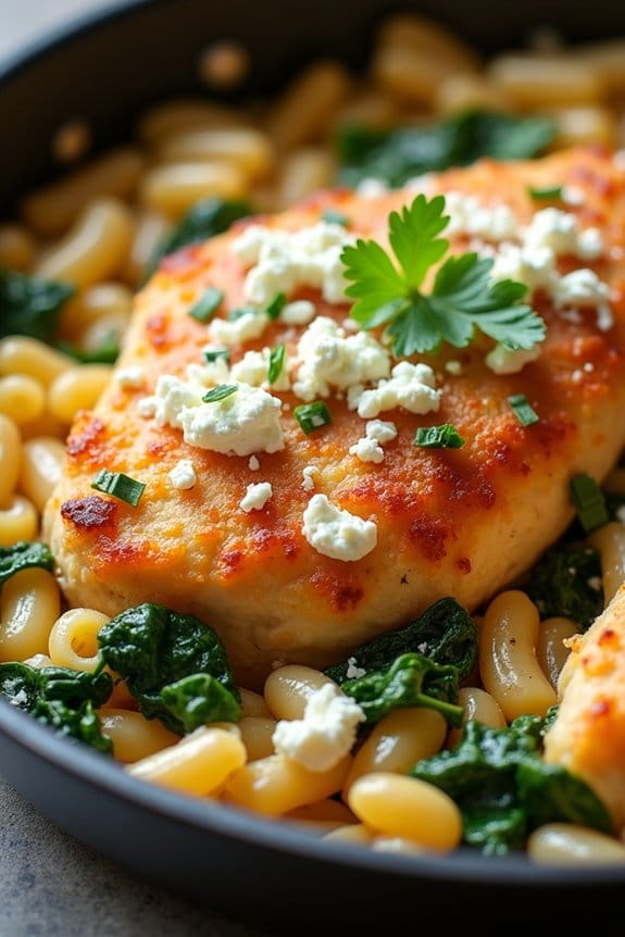 baked chicken orzo delight