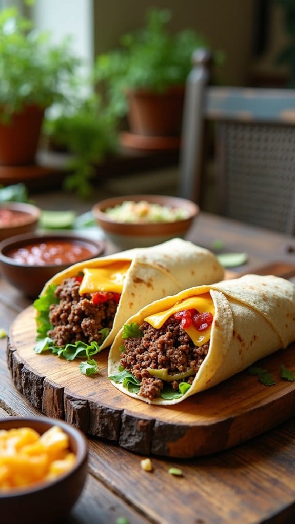 bbq beef cheese tortilla wraps
