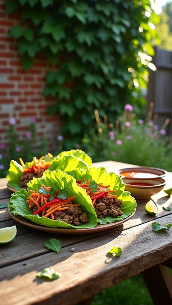bbq beef lettuce wraps