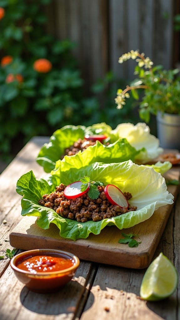 bbq beef lettuce wraps