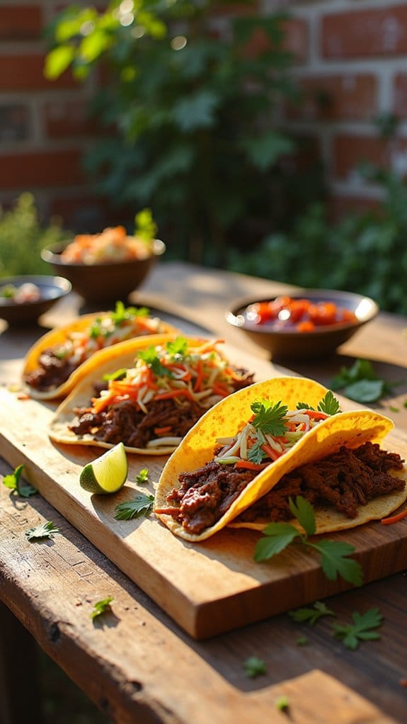 bbq beef tacos coleslaw delight