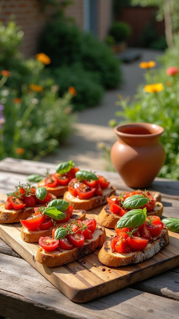 beef tomato bruschetta delight