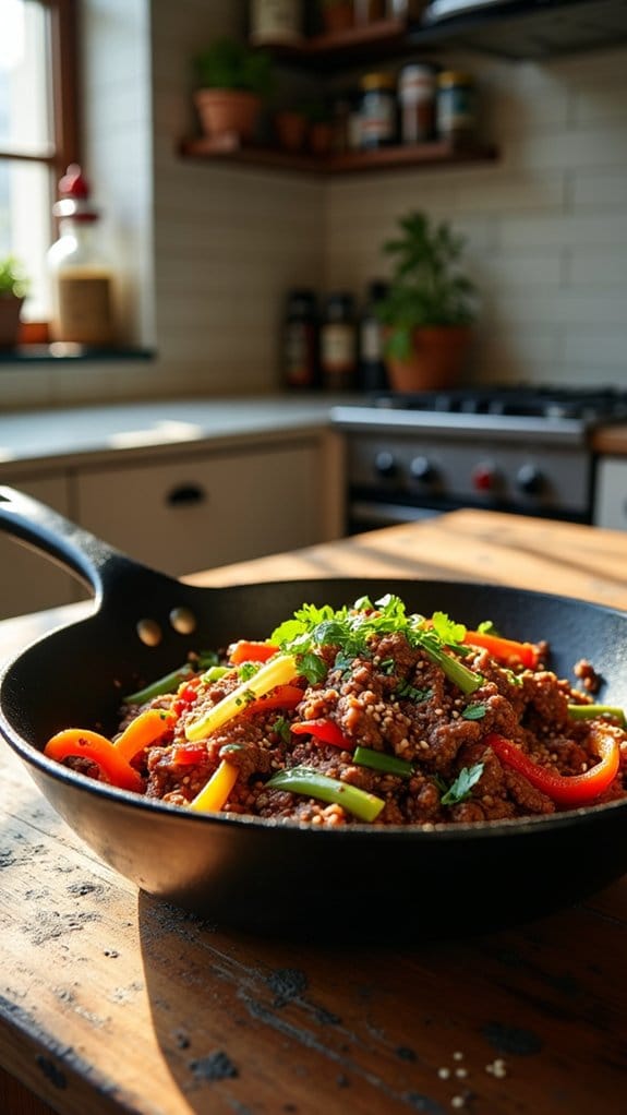 bold quick colorful stir fry