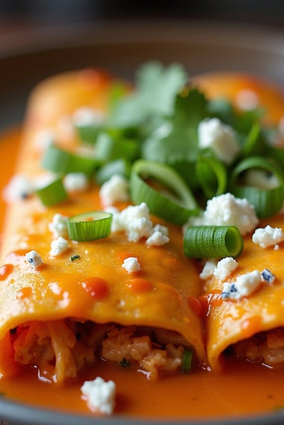 buffalo chicken enchiladas recipe