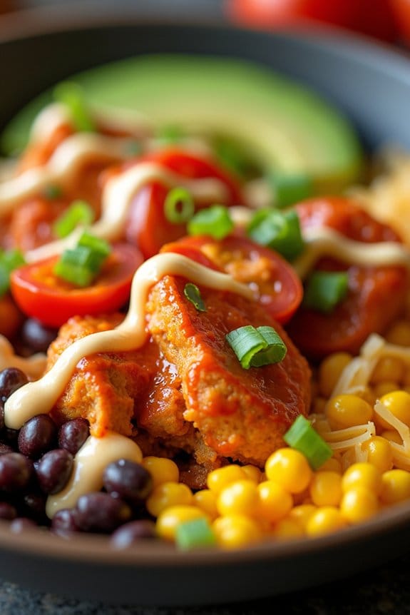 buffalo chicken rice bowl