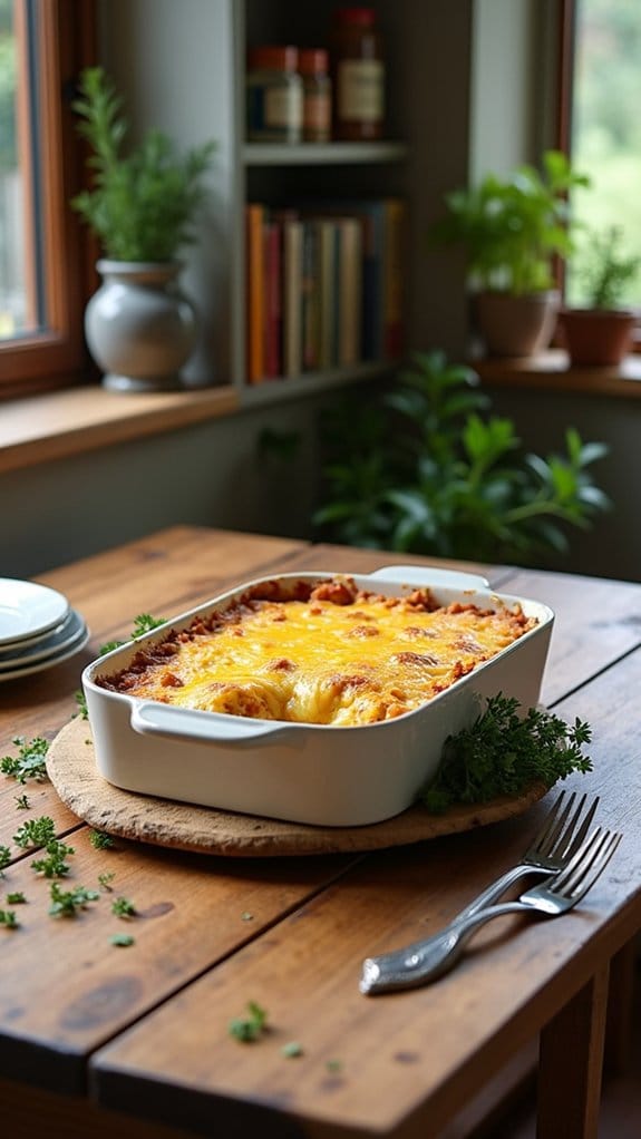 cheesy beef cauliflower casserole