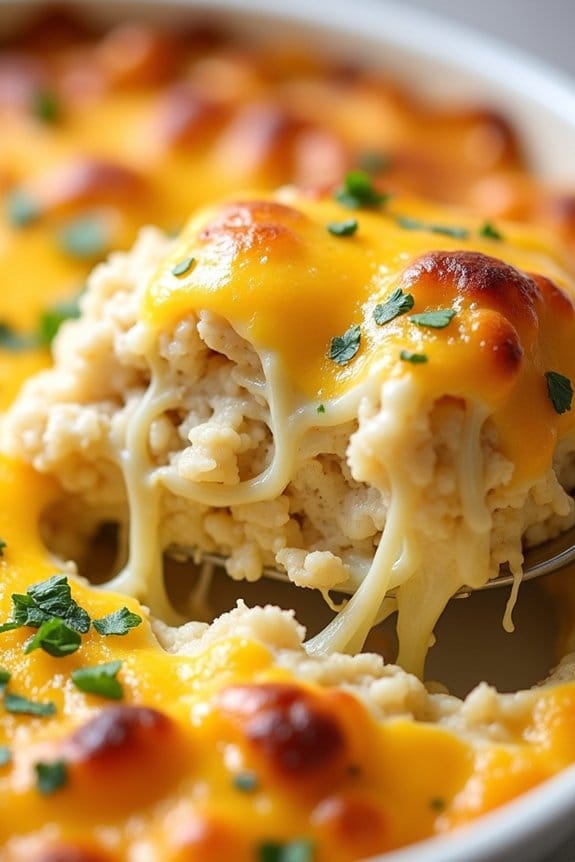 cheesy chicken cauliflower bake