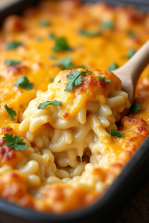 cheesy chicken orzo casserole