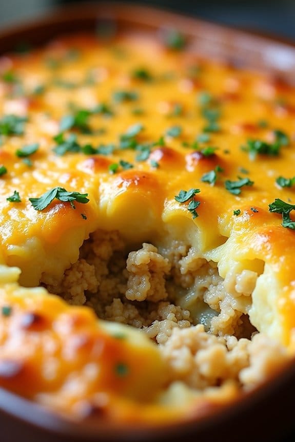 cheesy chicken potato bake