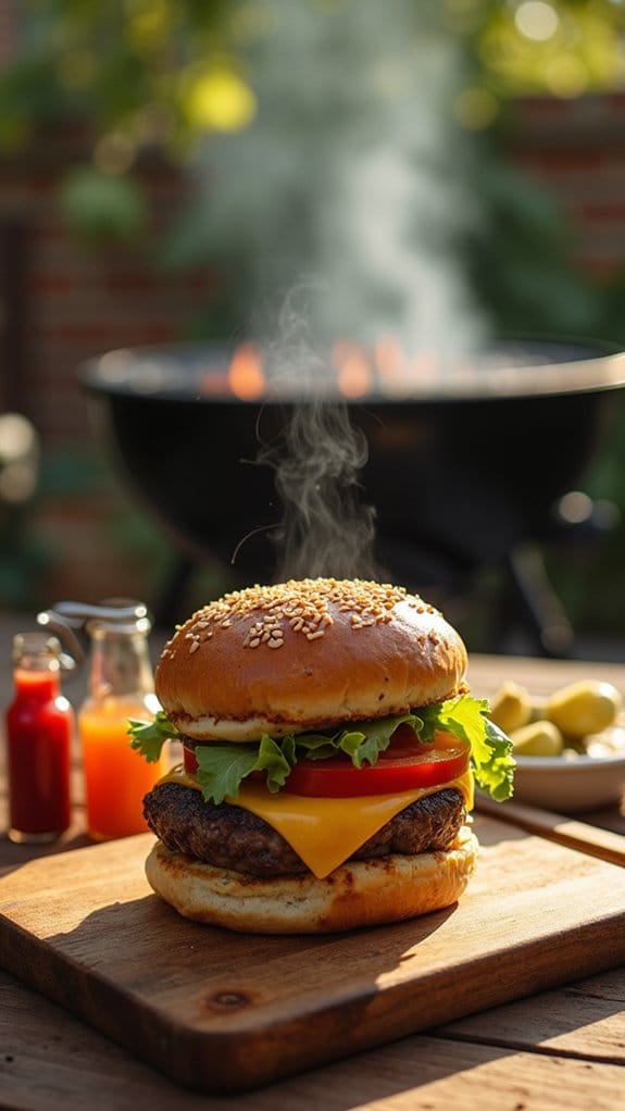 classic grilled beef burgers