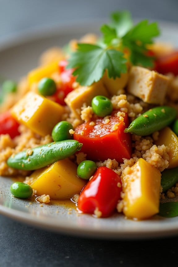 coconut curry chicken stir fry