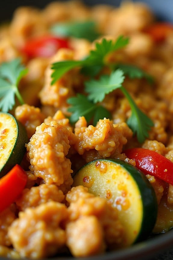 coconut curry chicken stir fry