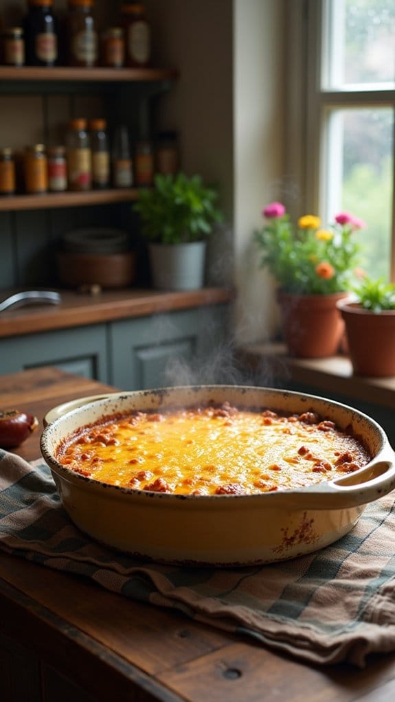 comforting beef and cheese casserole
