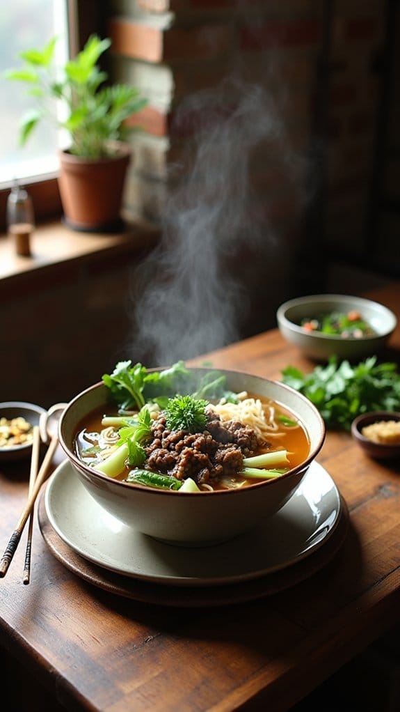 comforting beef noodle soup
