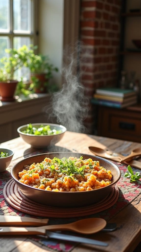 comforting beef rice casserole
