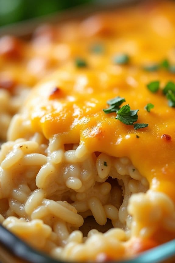comforting chicken and rice casserole