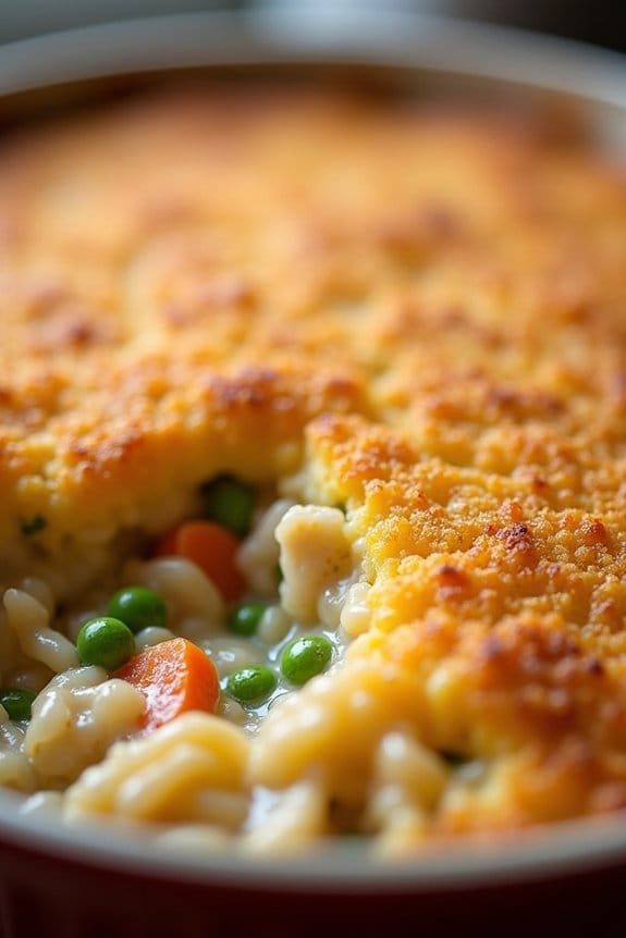 comforting chicken rice casserole
