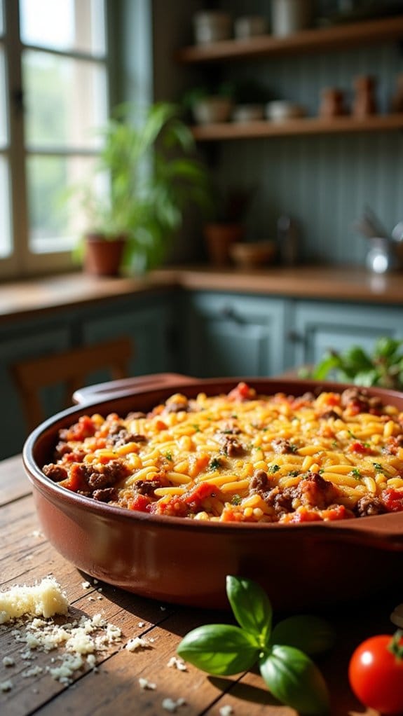 comforting italian beef bake